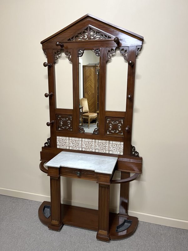 19th Century English Mahogany Hallstand