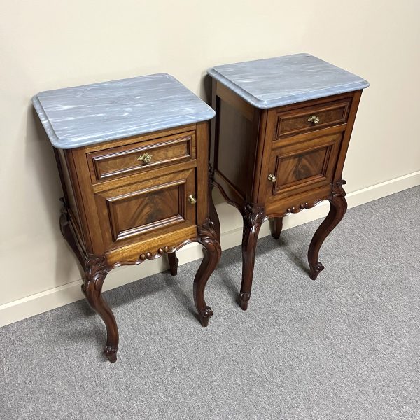 Pair of French Mahogany Bedsides