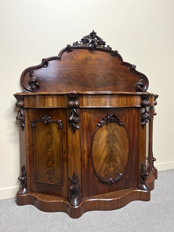 Quality 19th Century Flame Mahogany Credenza