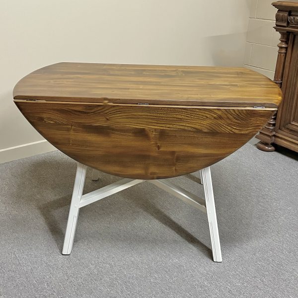 Mid-century Ercol Round Drop-leaf Dining Table