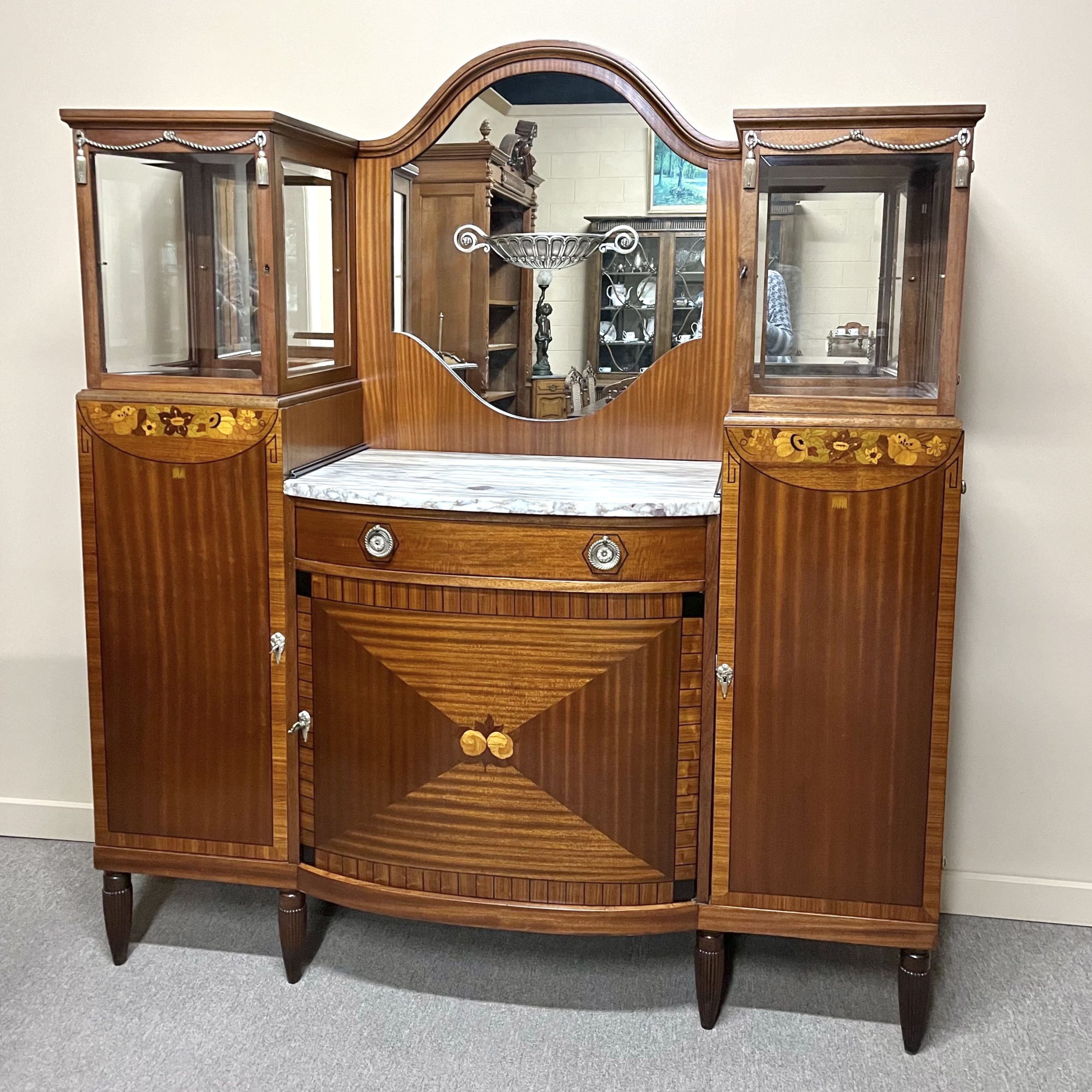 French Art Deco Marquetry Buffet