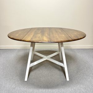 Mid-century Ercol Round Drop-leaf Dining Table