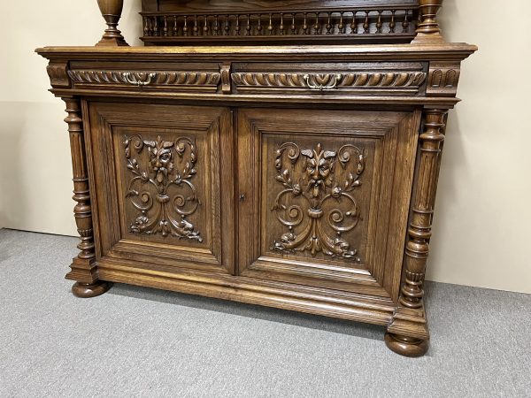 19th Century French Oak Buffet Deux Corps