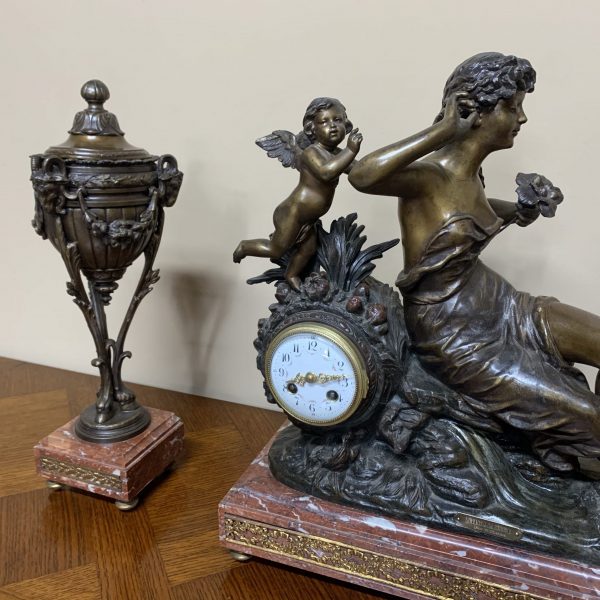 19th Century French Clock Garniture Set