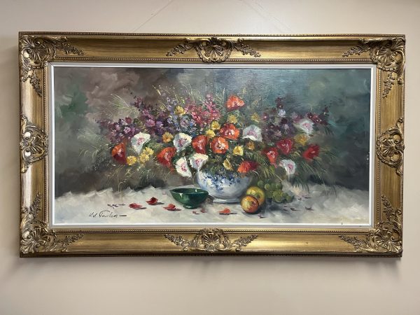Large Signed Gilt Framed Oil Painting
