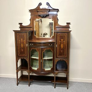 Fine English Edwardian Display Sideboard