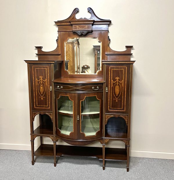 Fine English Edwardian Display Sideboard