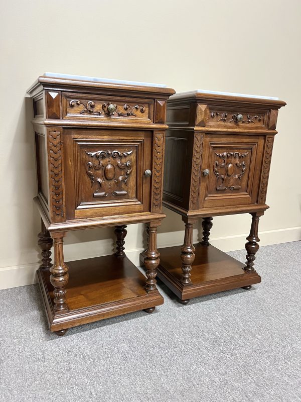 Fine Pair of Henri II Bedside Cabinets
