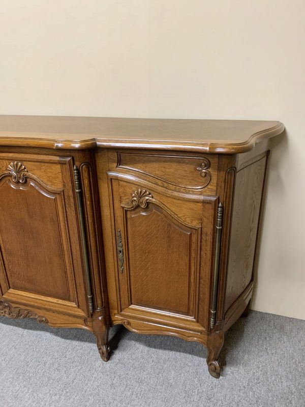 French Oak 4-Door Buffet