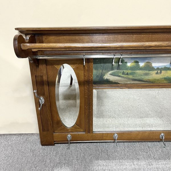 French Oak Coat Rack, c.1900