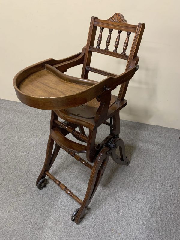 Antique Edwardian High Chair, c.1900