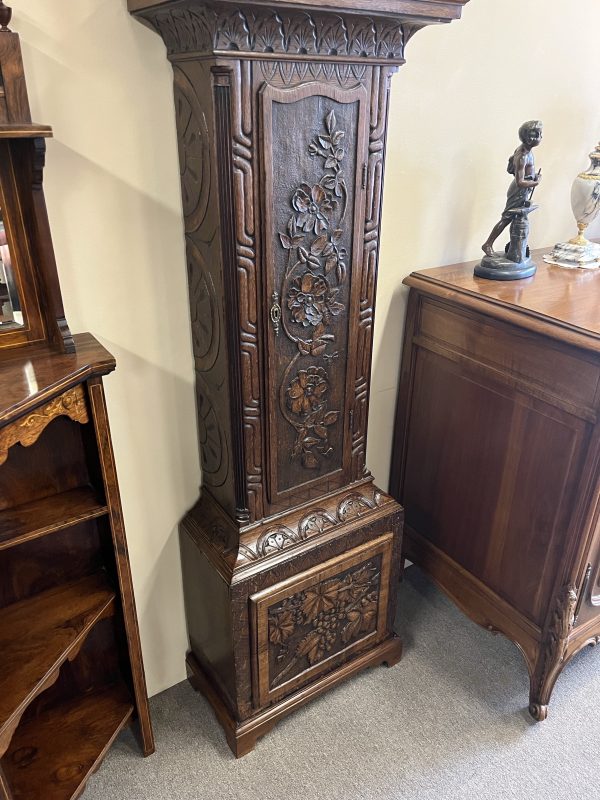 Georgian Carved Oak Longcase Clock