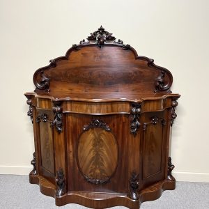 Quality 19th Century Flame Mahogany Credenza