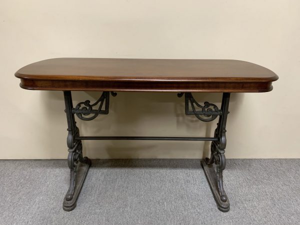 19th Century Mahogany & Cast Iron Side Table