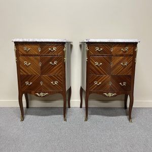 Pair of French Bedside Commodes, c.1920