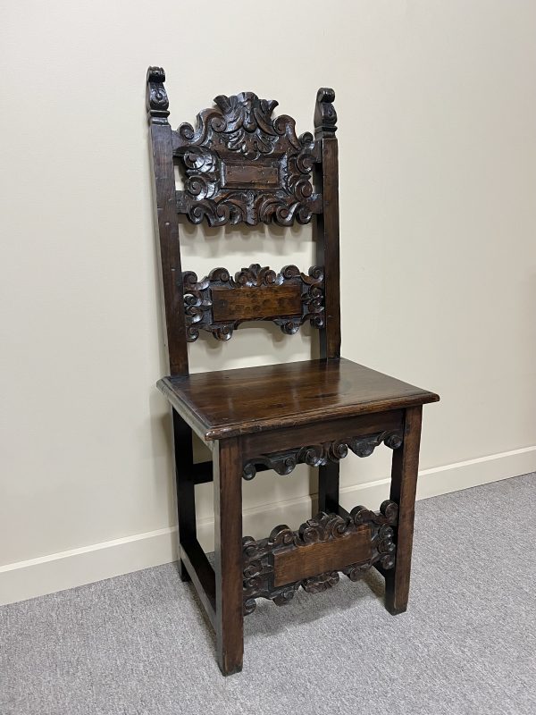 19th Century Spanish Hall Chair