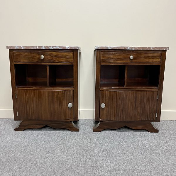 Pair of French Art Deco Bedsides, c.1930