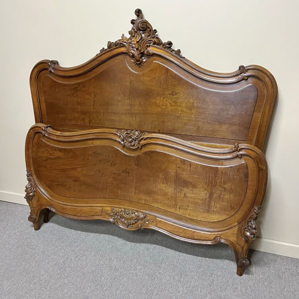 19th Century French Louis XV Style Queen Size Bed