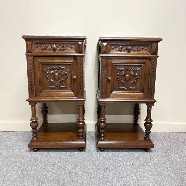 Fine Pair of Henri II Bedside Cabinets