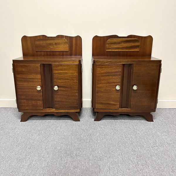 Pair of French Art Deco Bedside Cabinets