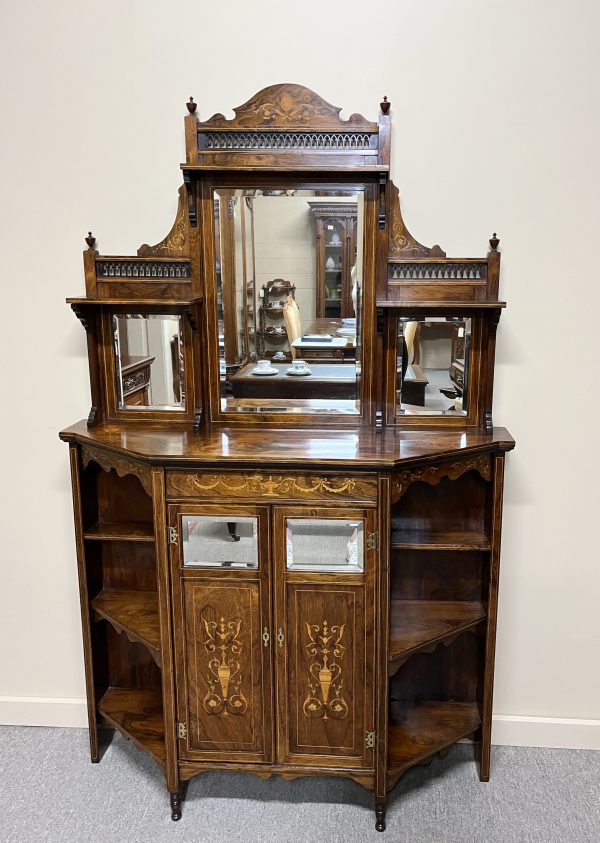 Fine Inlaid Rosewood Sideboard, c.1900