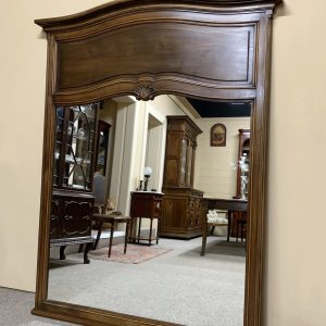French Walnut Mirror in the Louis XV Style