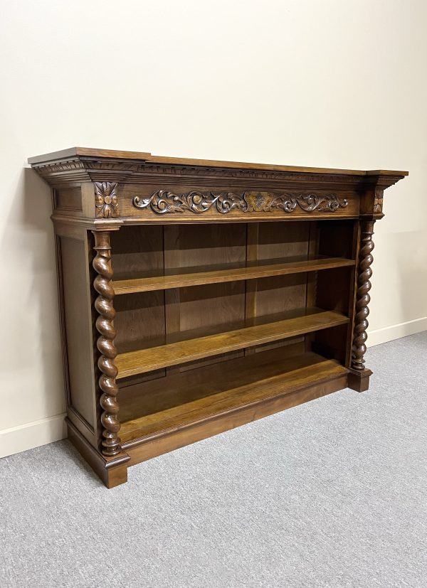 French Oak Open Bookcase
