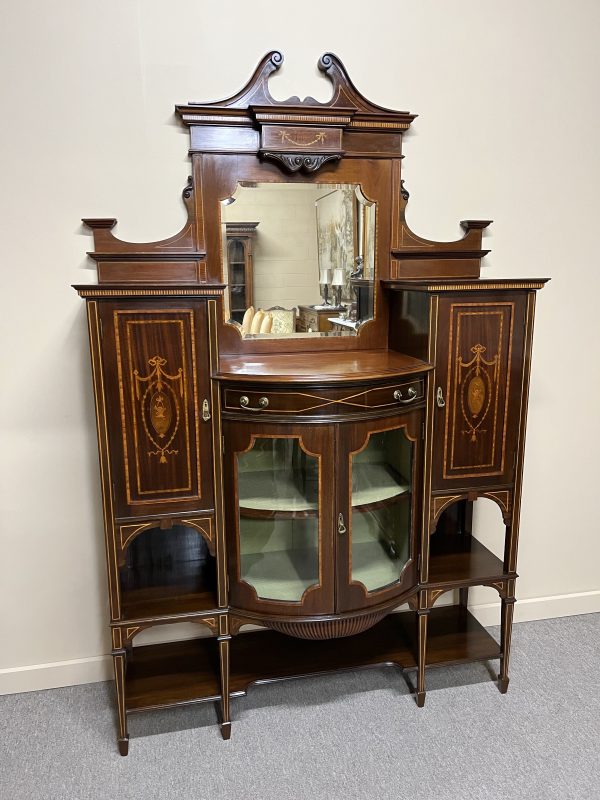 Fine English Edwardian Display Sideboard