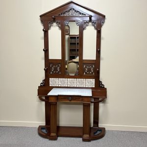 19th Century English Mahogany Hallstand