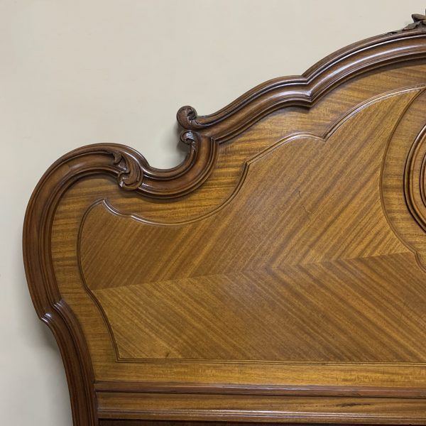 French Walnut Queen Size Bed