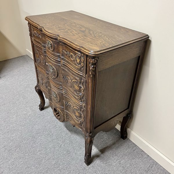 French Provincial Oak Commode