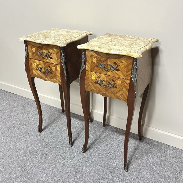 Pair of French Louis XV Style Bedsides