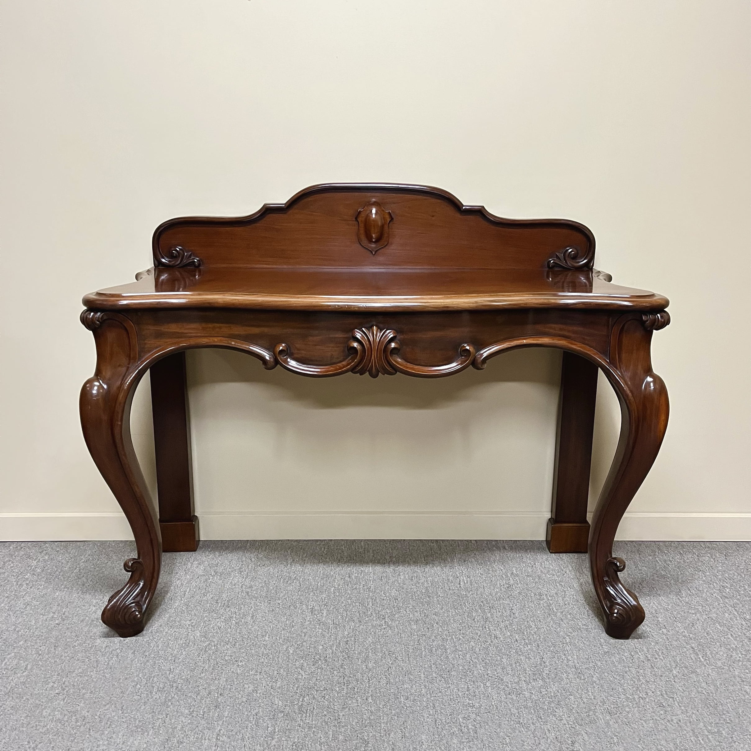 Grand 19th Century Mahogany Console