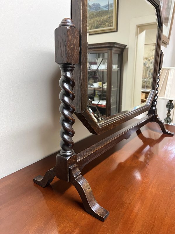 Jacobean Revival Vanity Mirror, c.1920