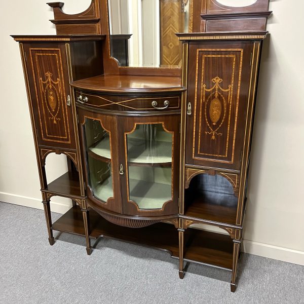 Fine English Edwardian Display Sideboard