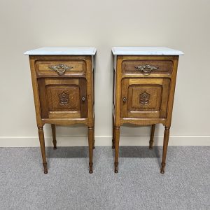 Pair of French Oak Bedside Cabinets