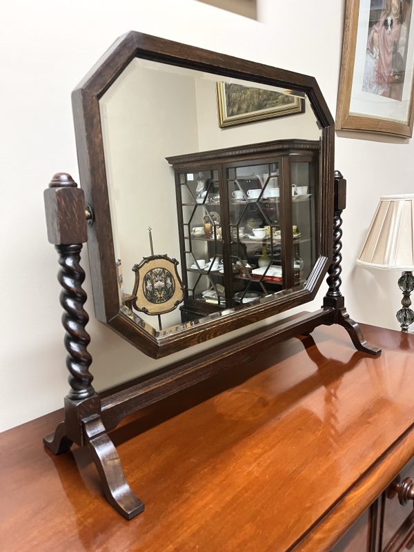 Jacobean Revival Vanity Mirror, c.1920