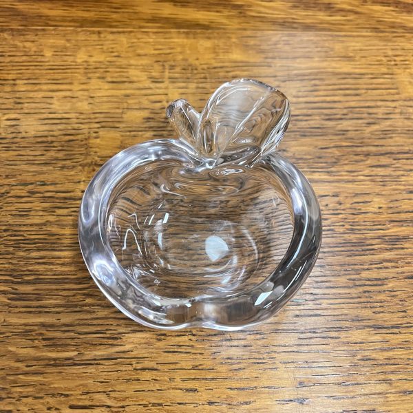 Vintage French Art Glass Apple Shaped Bowl