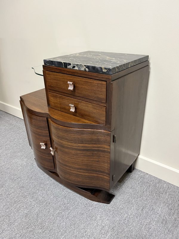 Fine Pair of French Art Deco Bedsides
