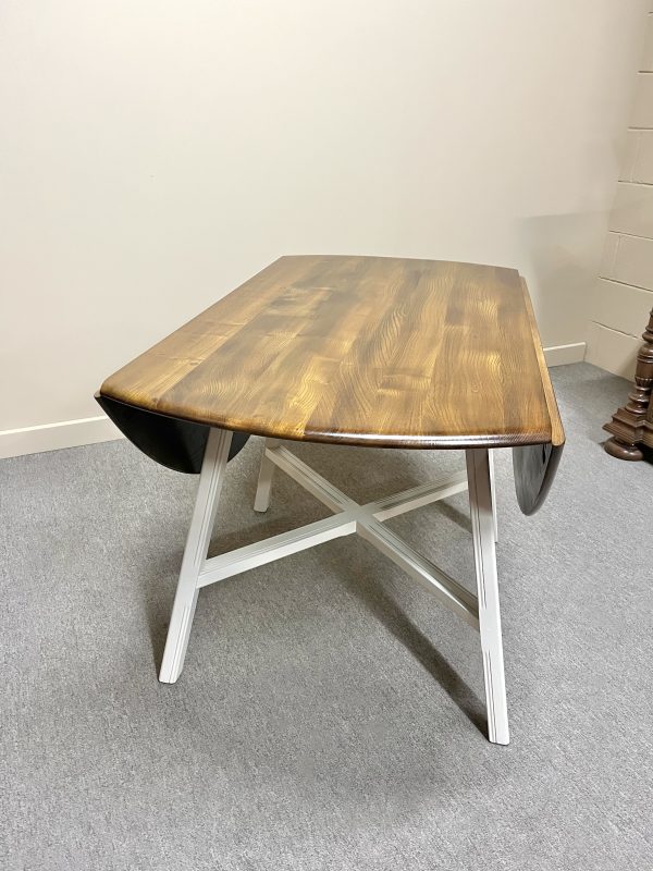 Mid-century Ercol Round Drop-leaf Dining Table