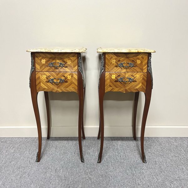 Pair of French Louis XV Style Bedsides