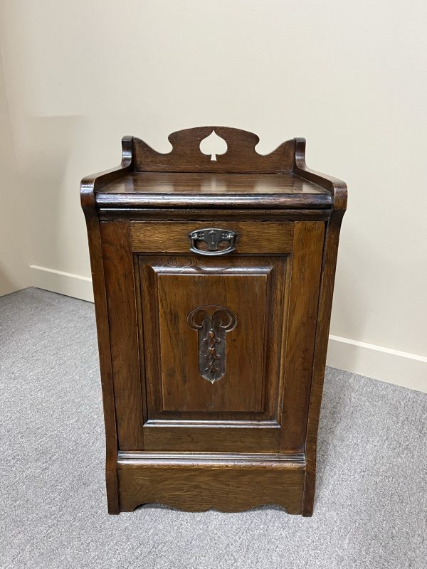 Edwardian Oak Coal Scuttle