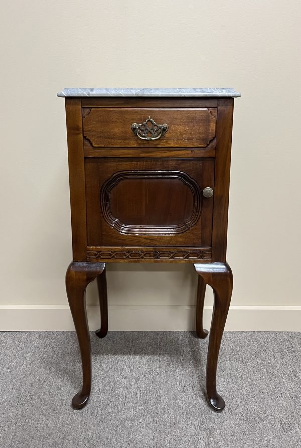 Pair of French Walnut Bedside Cabinets