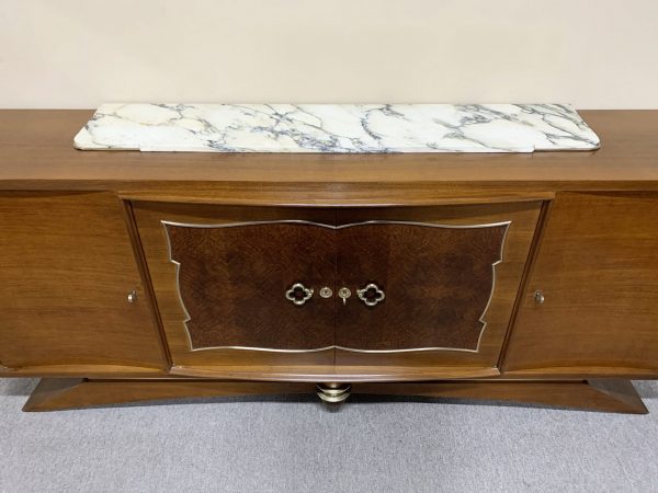 Fine French 1940's Marble Top Buffet