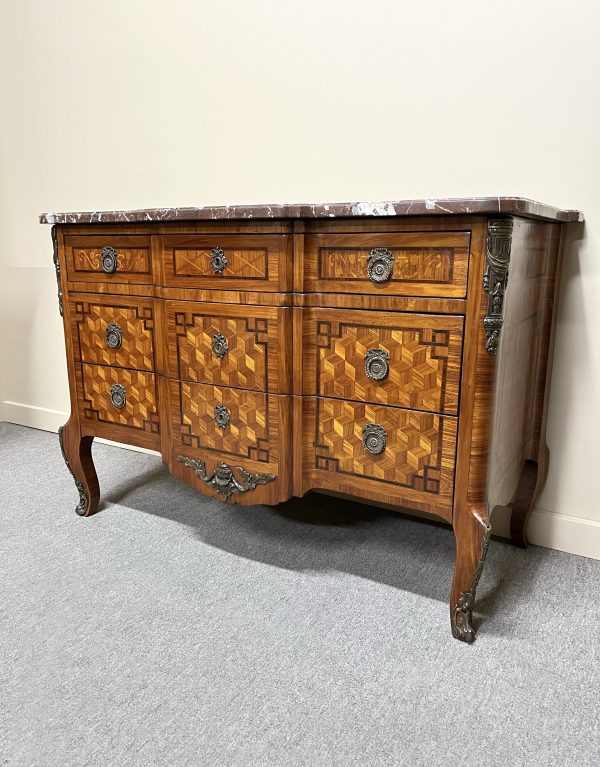 19th Century French Louis XV-XVI Transitional Style Commode