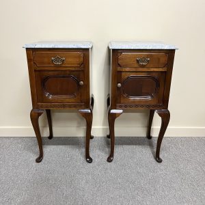 Pair of French Walnut Bedside Cabinets