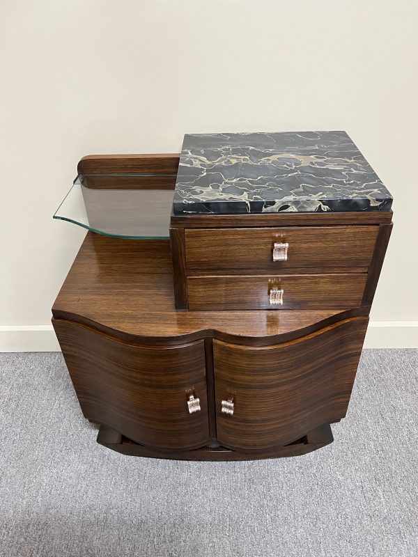 Fine Pair of French Art Deco Bedsides