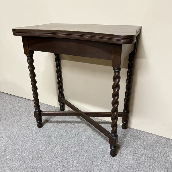 Oak Jacobean Style Foldover Table c.1920