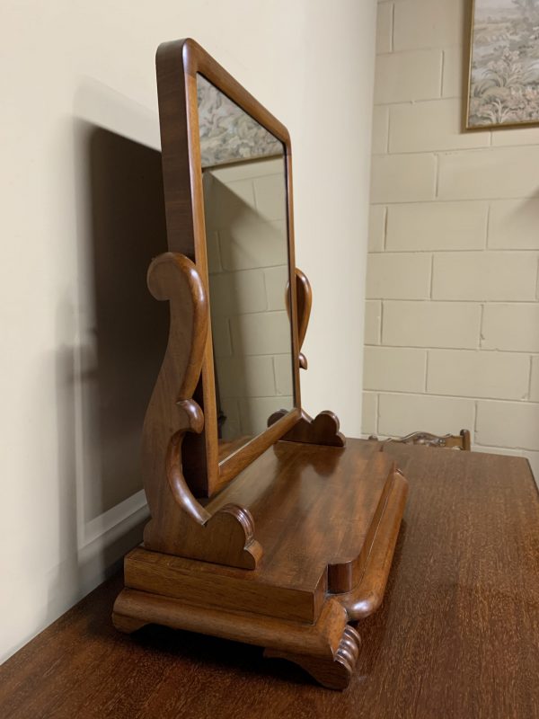 Victorian Figured Mahogany Mirror c.1880