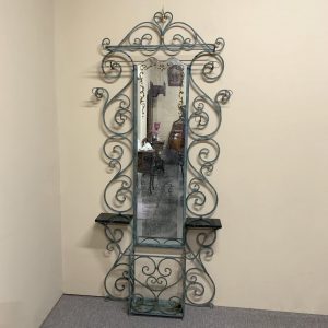 1930's French Wrought Iron Hallstand